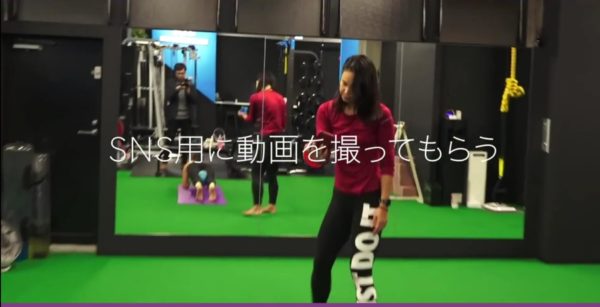 田畑弥生の筋トレ撮影①